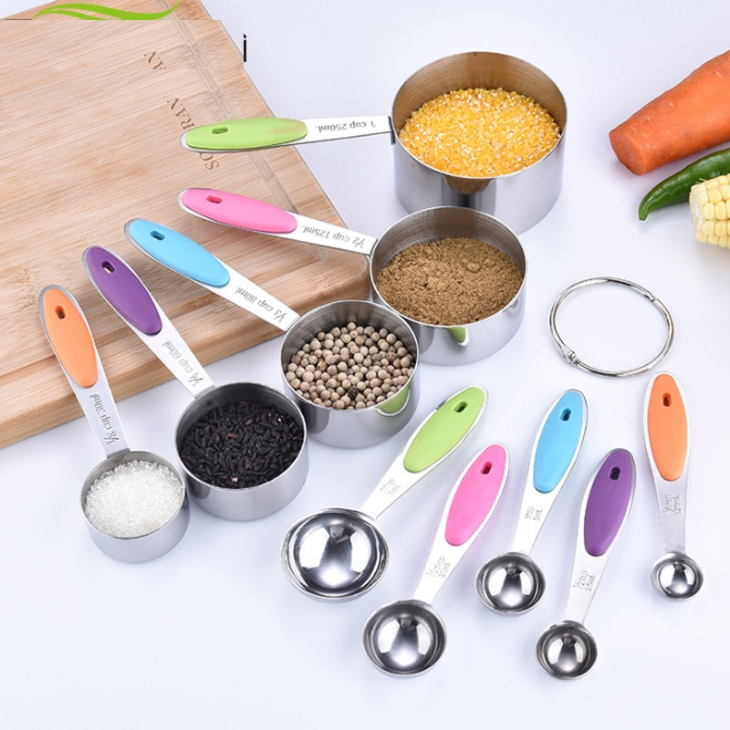 Metal Measuring Cups and Spoons Set Metal Measuring Cups and Spoons Set