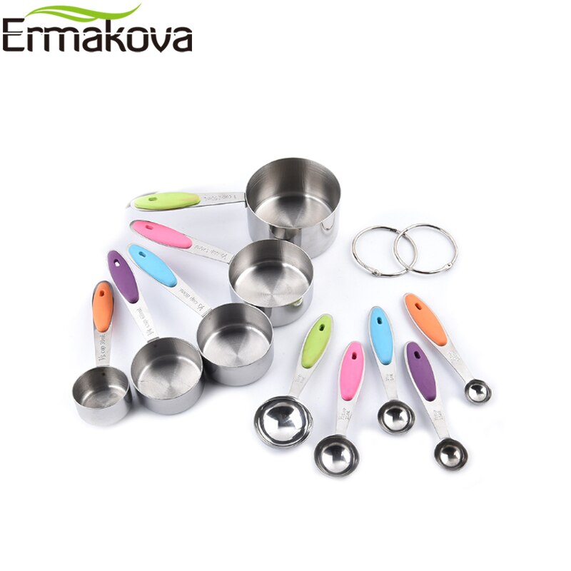 Metal Measuring Cups and Spoons Set