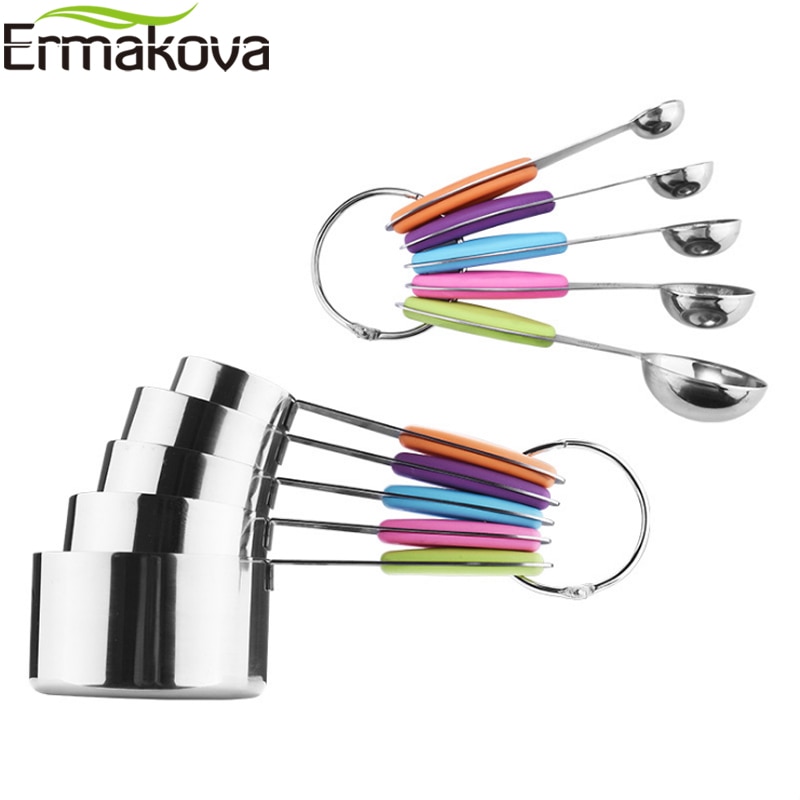 Metal Measuring Cups and Spoons Set
