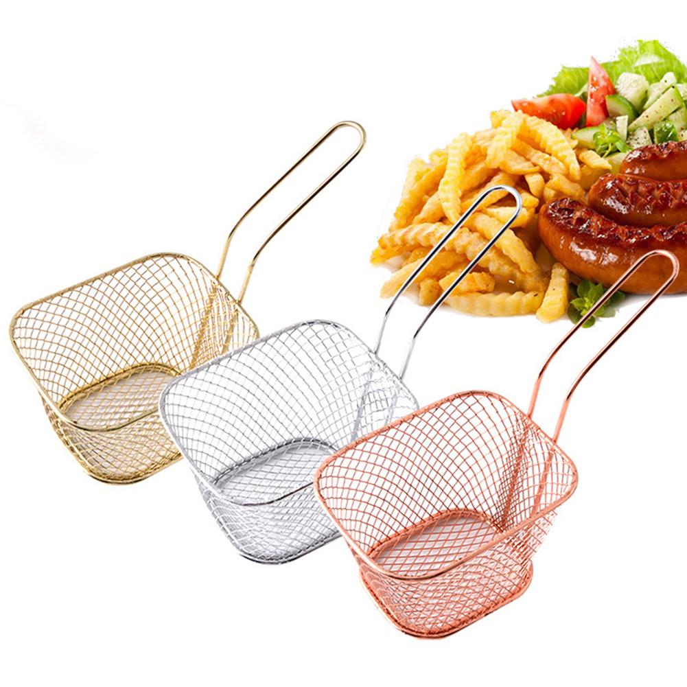 Metal Mesh French Fries Serving Basket