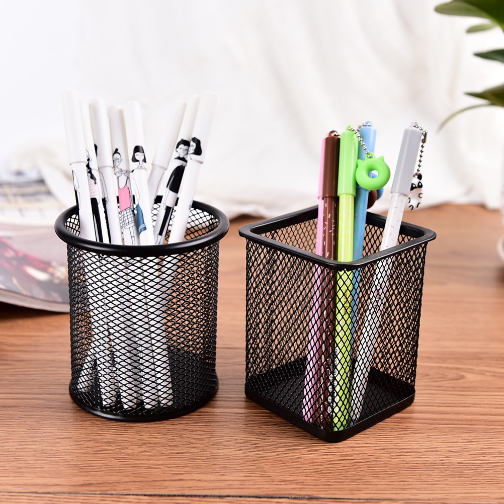 Metal Pencil Holder Mesh Organizer