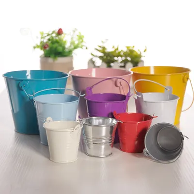 Metal Plant Bucket Home Decoration Metal Plant Bucket Home Decoration