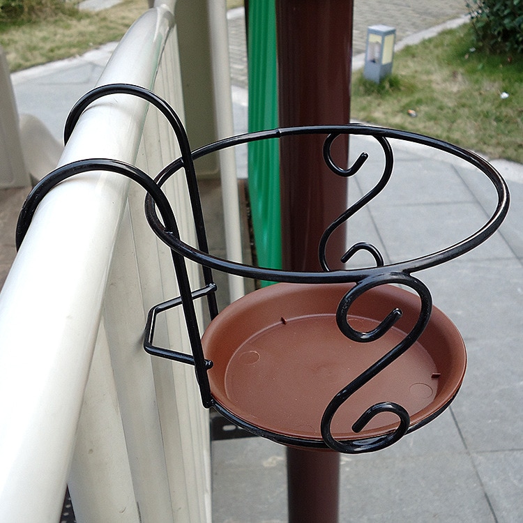 Metal Railing Plant Hanger Metal Railing Plant Hanger