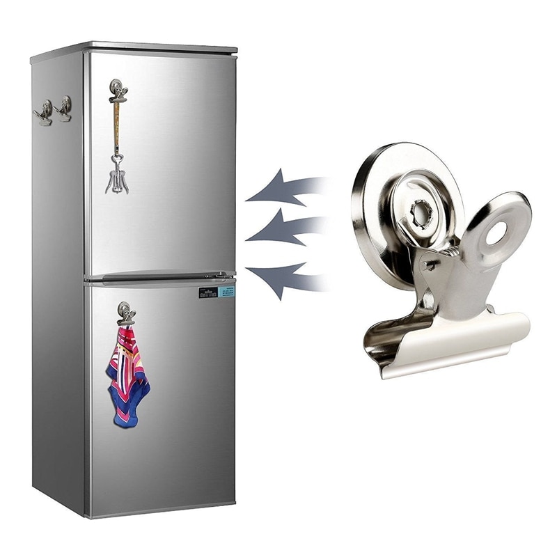 Metal Refrigerator Magnet Clips (5 pcs)