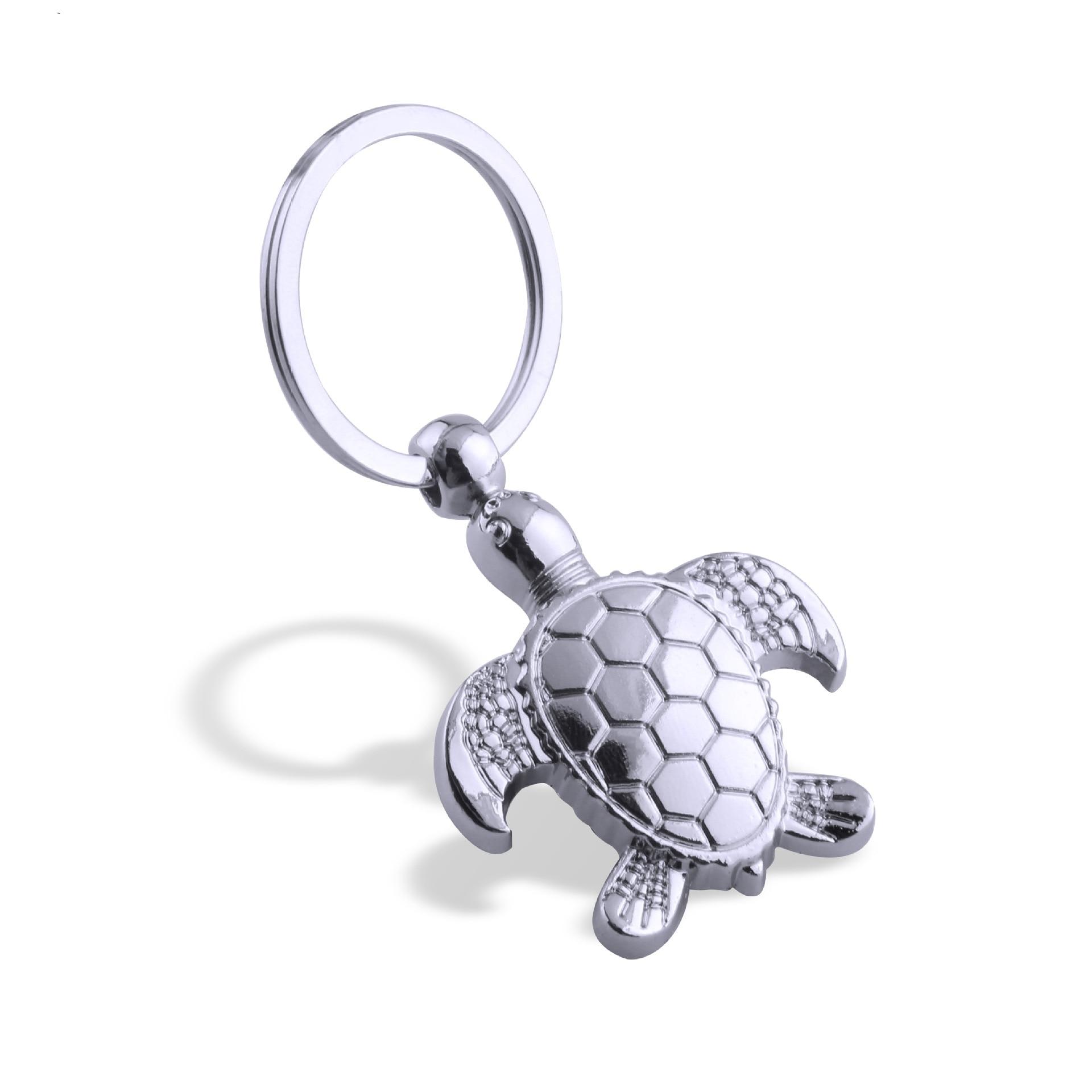 Metal Sea Turtle Keychain