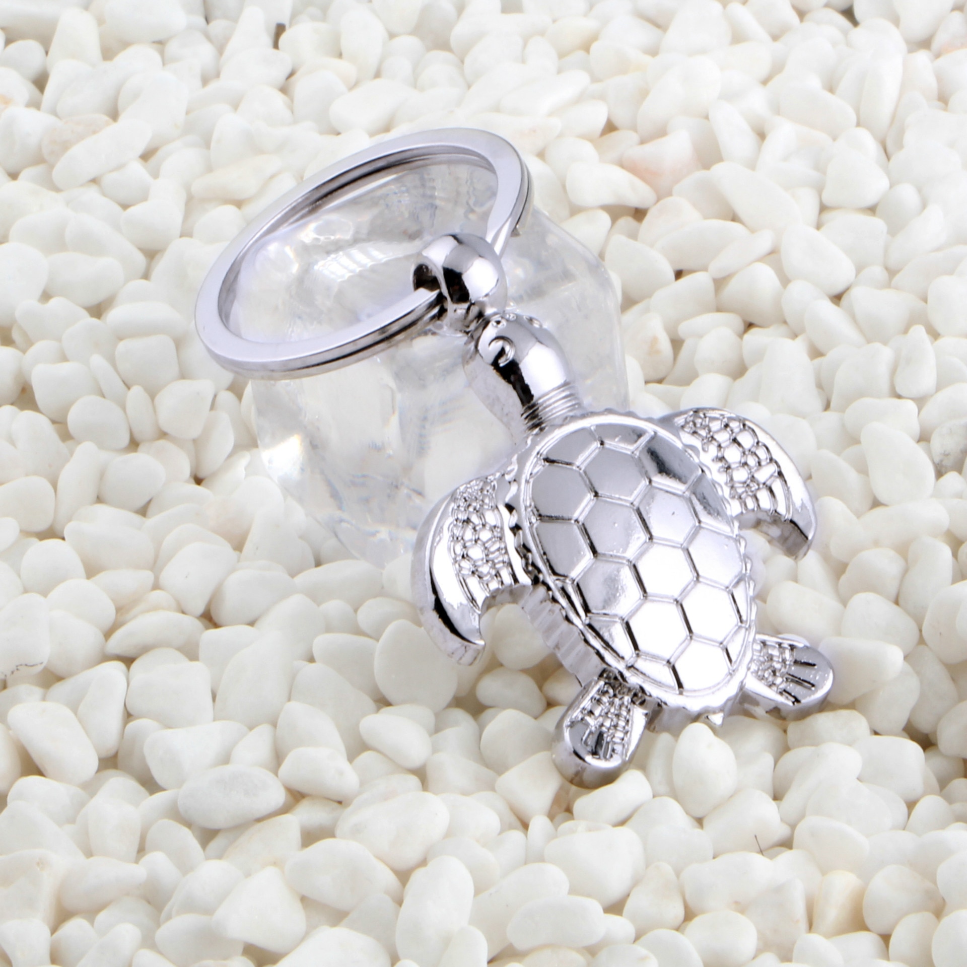 Metal Sea Turtle Keychain