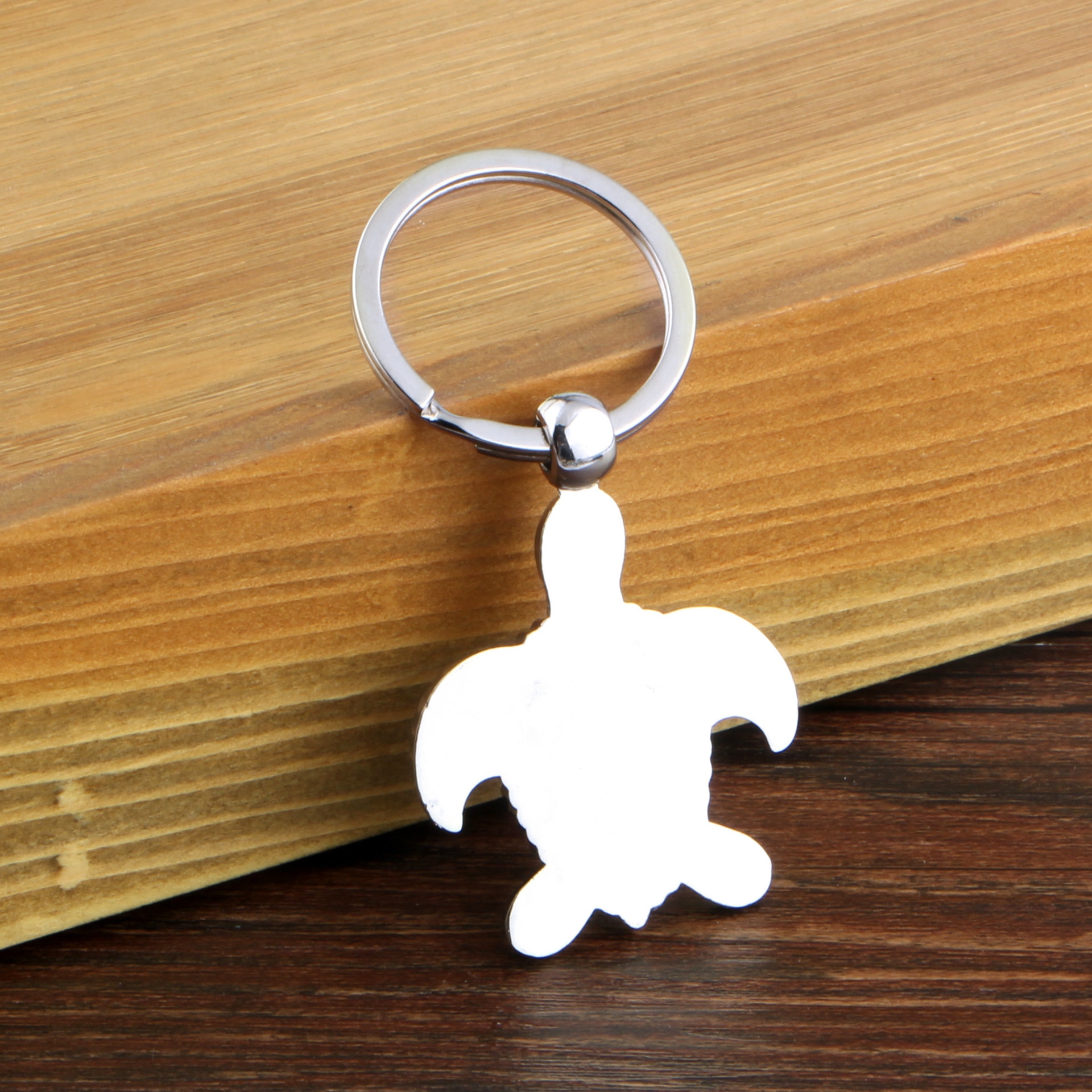 Metal Sea Turtle Keychain