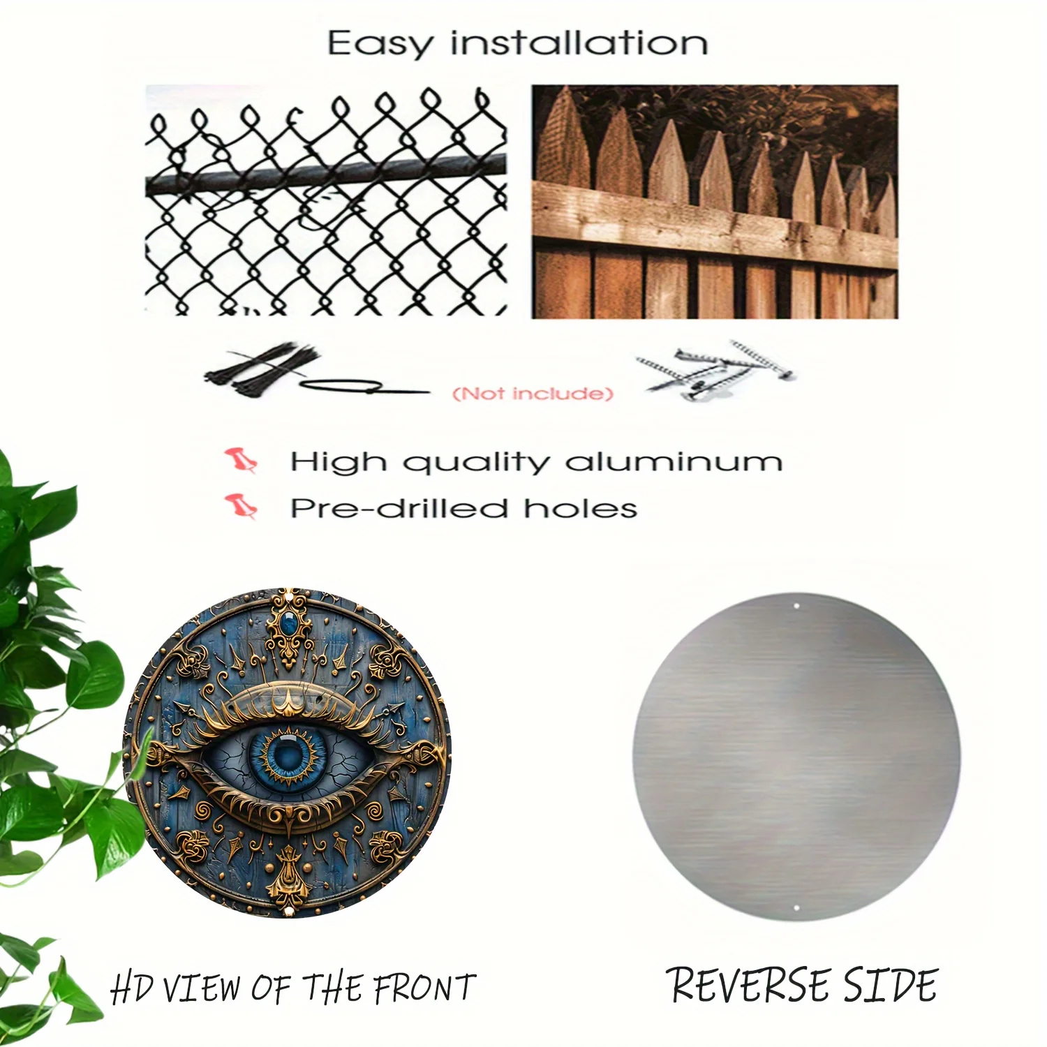 Metal Signage with All-Seeing Eye – Ancient Egyptian Wall Hanging Decoration, Living Dining Room -Pyramid Themed Home Metal Signage with All-Seeing Eye – Ancient Egyptian Wall Hanging Decoration, Living Dining Room -Pyramid Themed Home