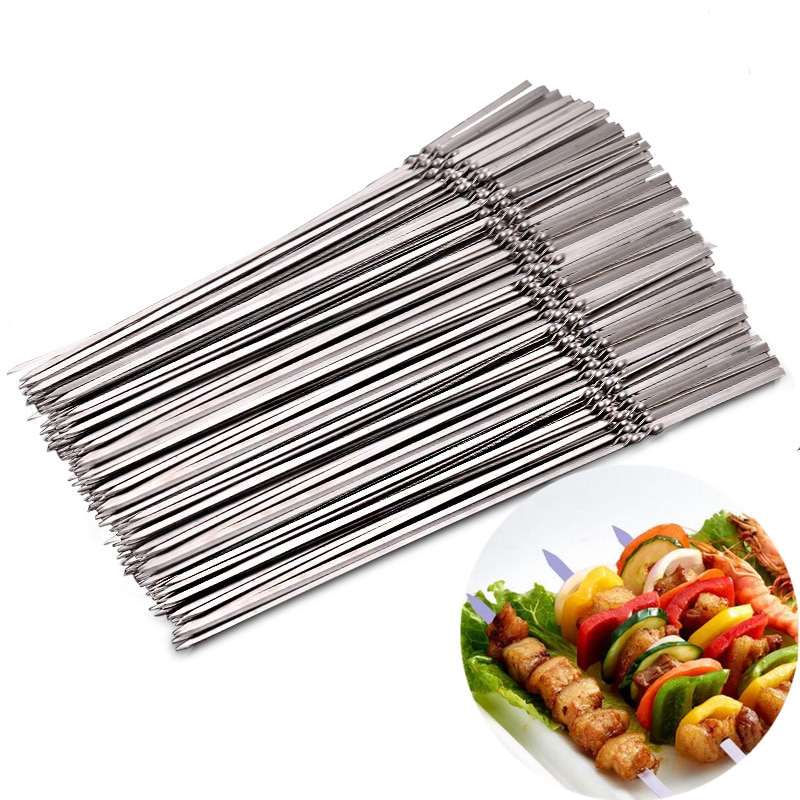 Metal Skewers 15PC Reusable Sticks