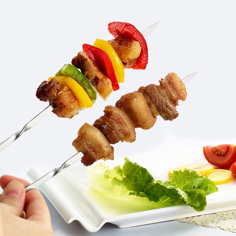 Metal Skewers 15PC Reusable Sticks