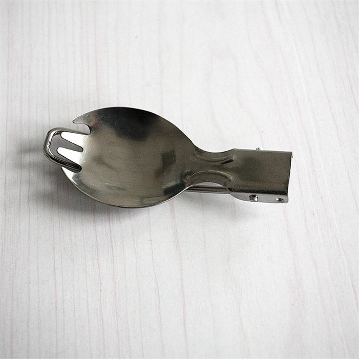 Metal Spork Foldable Camping Utensil