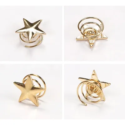Metal Spring Star Hairpins (20pcs) Metal Spring Star Hairpins (20pcs)