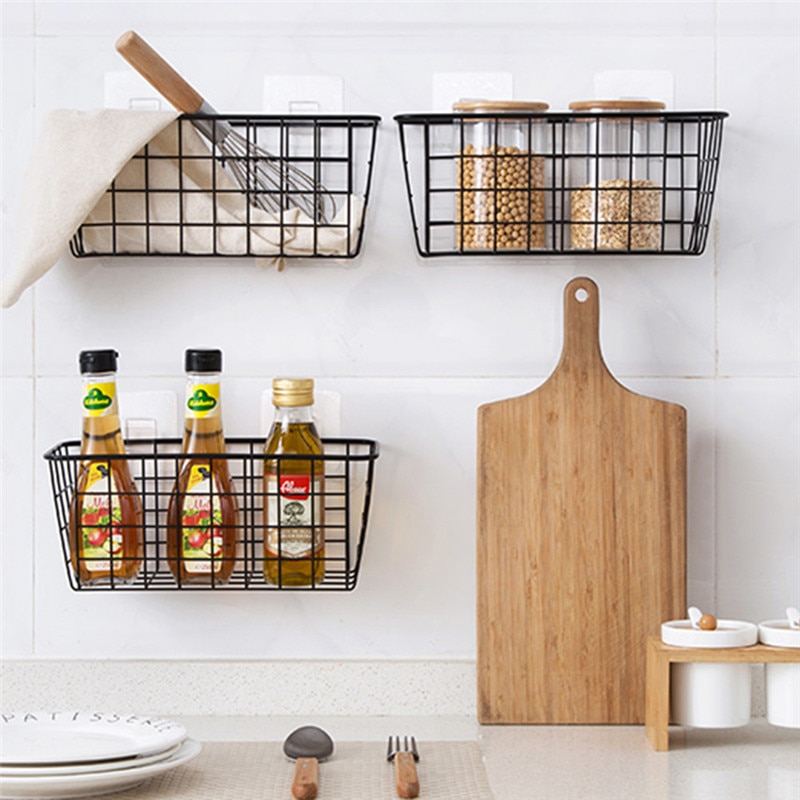 Metal Storage Basket Hanging Organizer Metal Storage Basket Hanging Organizer