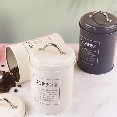 Metal Tea Sugar Canisters (3pcs)
