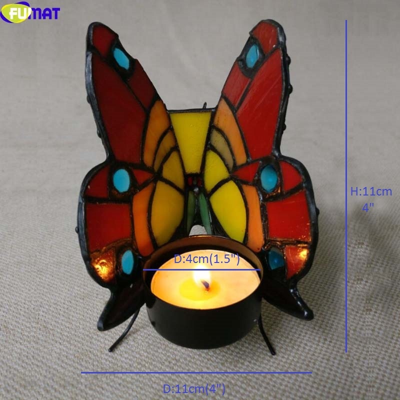 Metal Tealight Butterfly Candle Holder