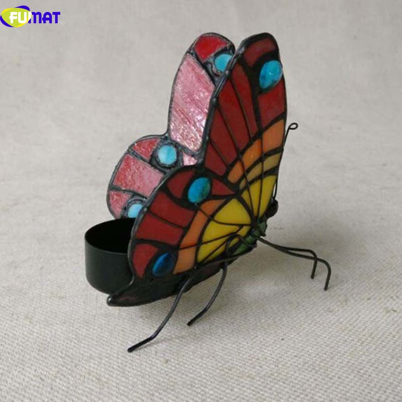Metal Tealight Butterfly Candle Holder