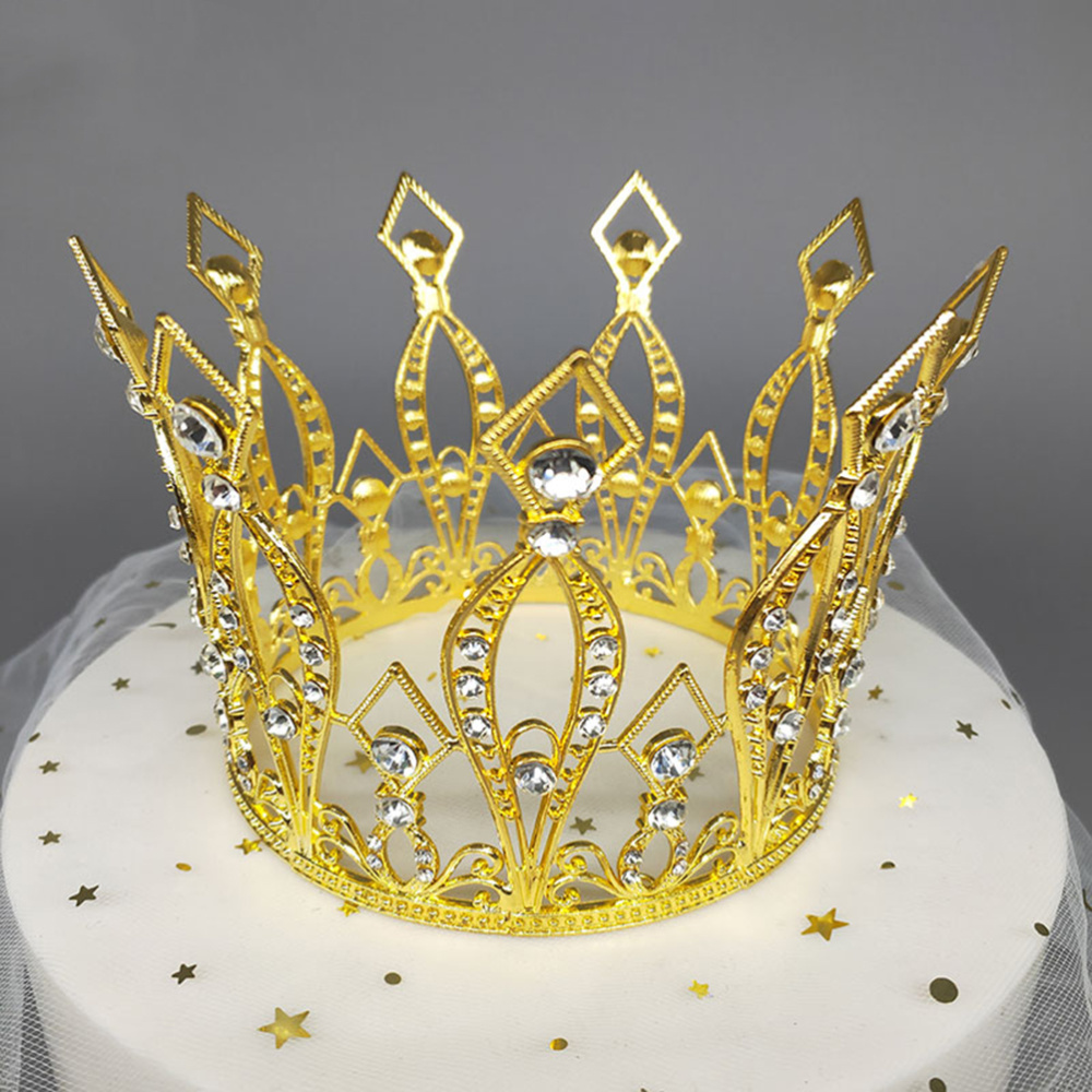 Metal Tiara Cake Topper with Rhinestone