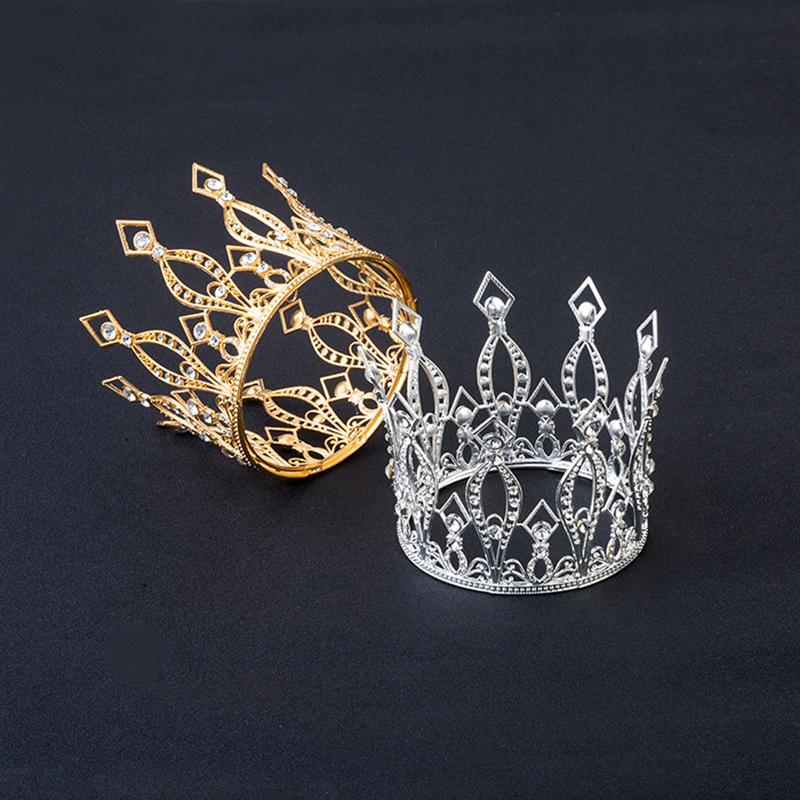 Metal Tiara Cake Topper with Rhinestone