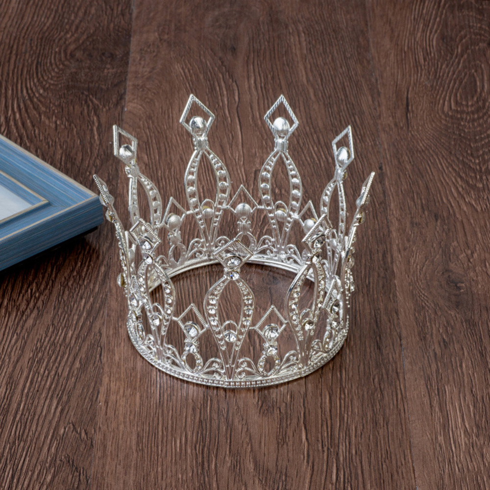 Metal Tiara Cake Topper with Rhinestone