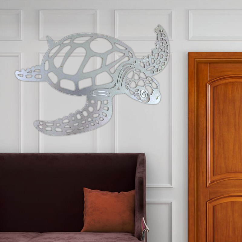 Metal Turtle Wall Art Hanging Decor