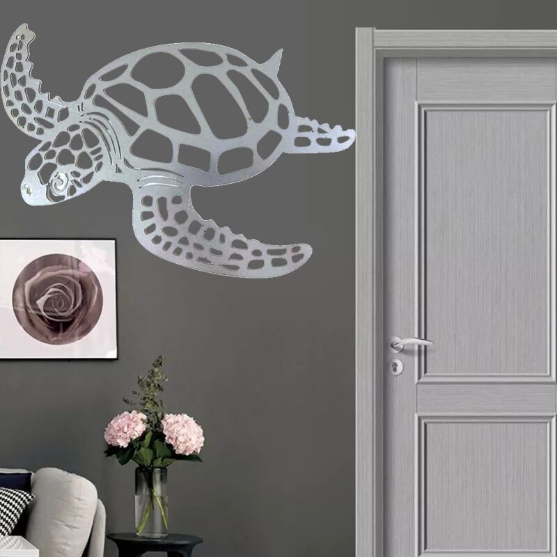 Metal Turtle Wall Art Hanging Decor