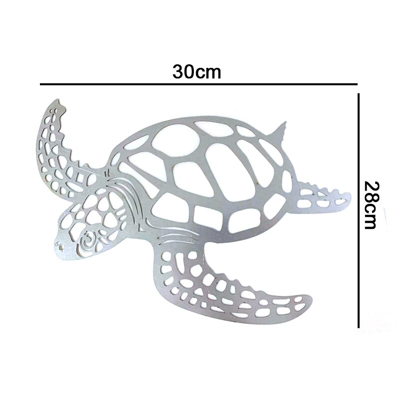 Metal Turtle Wall Art Hanging Decor