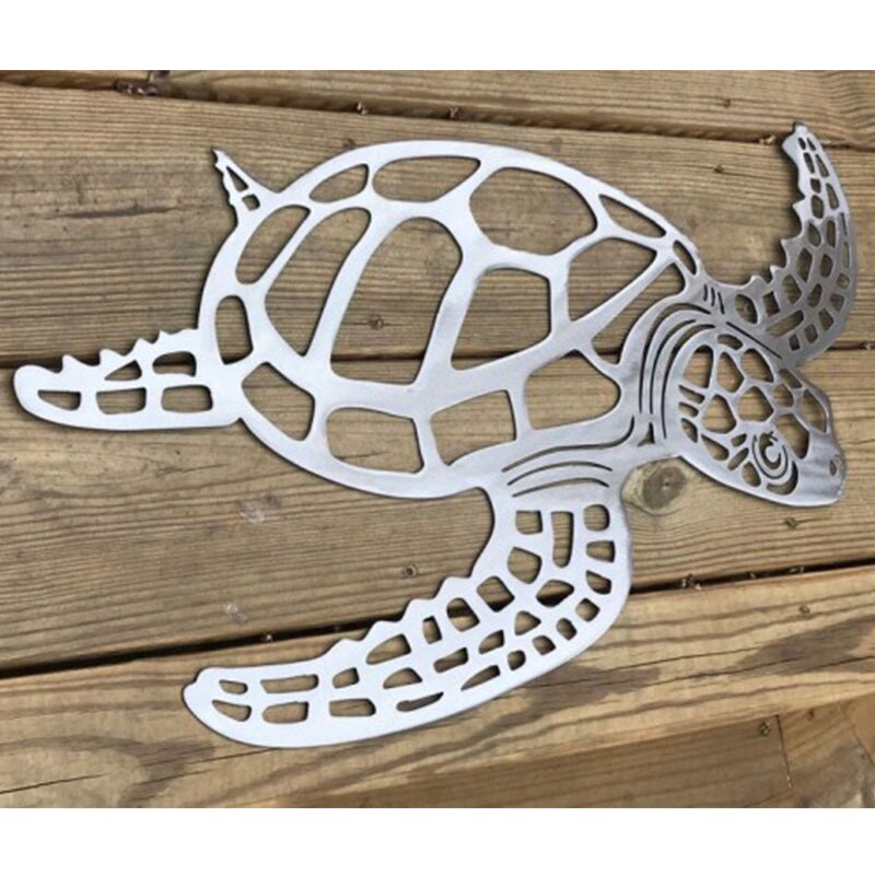 Metal Turtle Wall Art Hanging Decor