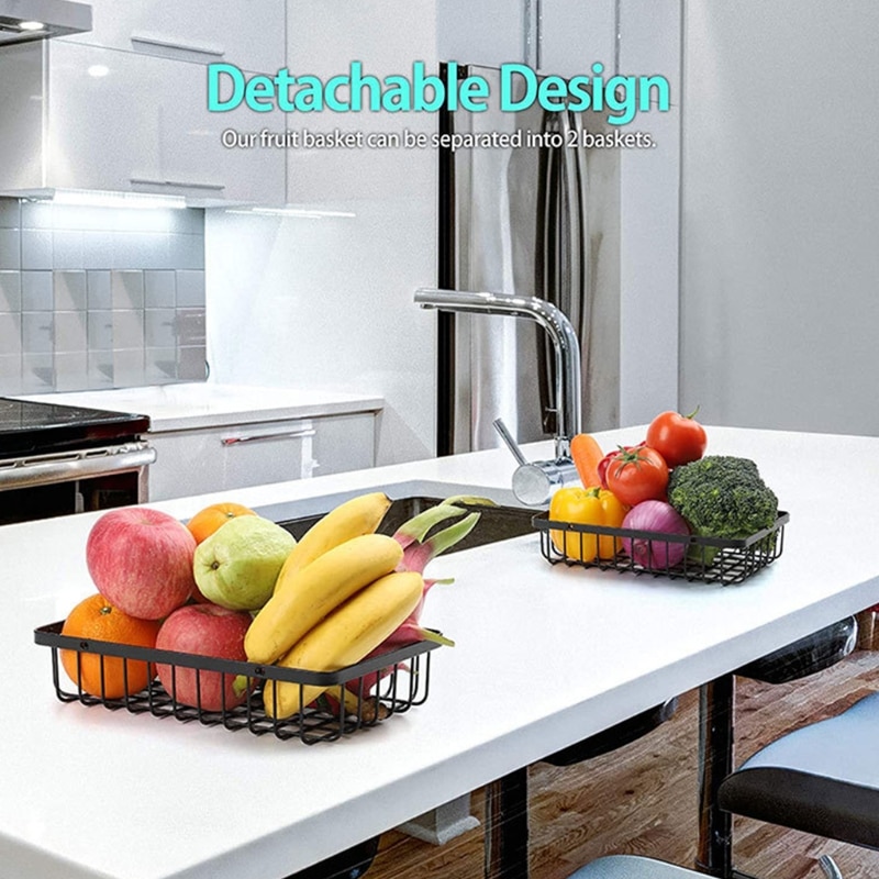 Metal Two Tier Fruit Basket