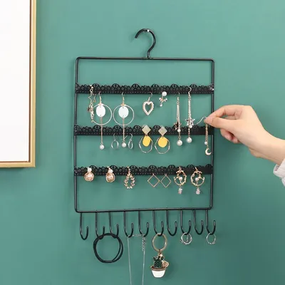Metal Wall Mount Jewelry Organizer