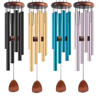 Metal Windchime Aluminum Windbell Wind Chimes 6 Tubes Chimes Home decoration Craft Outdoor Garden Patio Notes Zen Metal Windchime Aluminum Windbell Wind Chimes 6 Tubes Chimes Home decoration Craft Outdoor Garden Patio Notes Zen