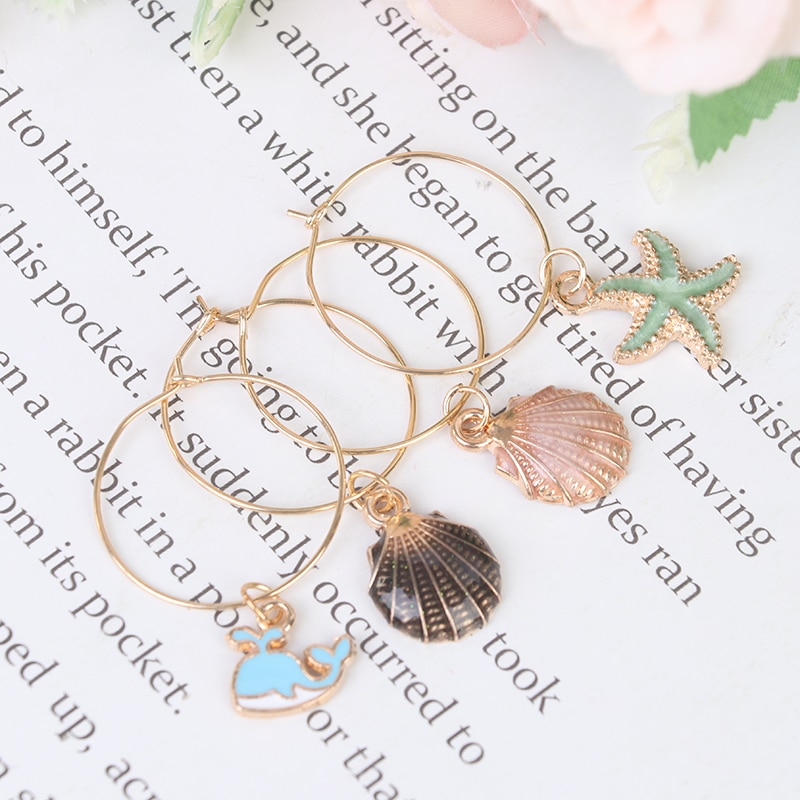 Metal Wine Stem Charms (15pcs)