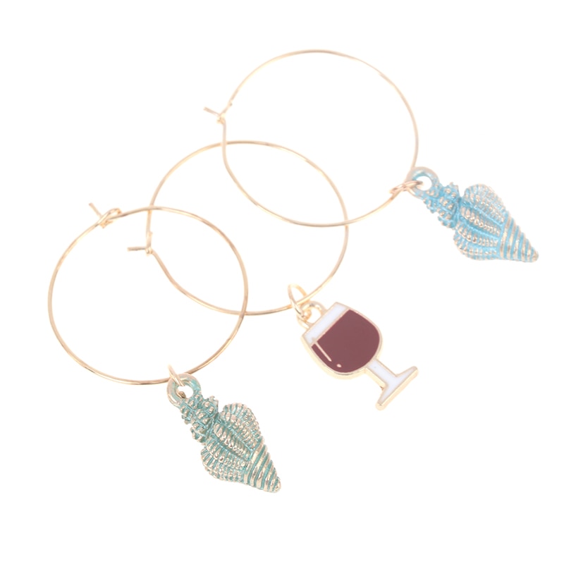 Metal Wine Stem Charms (15pcs)