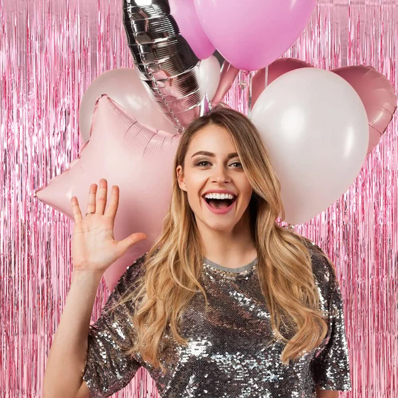 Metallic Foil Backdrop Curtains