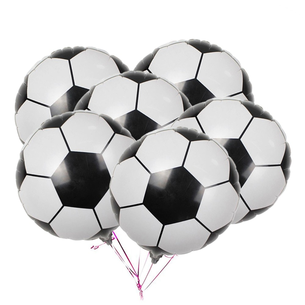 Metallic Foil Football Balloons (10pcs)