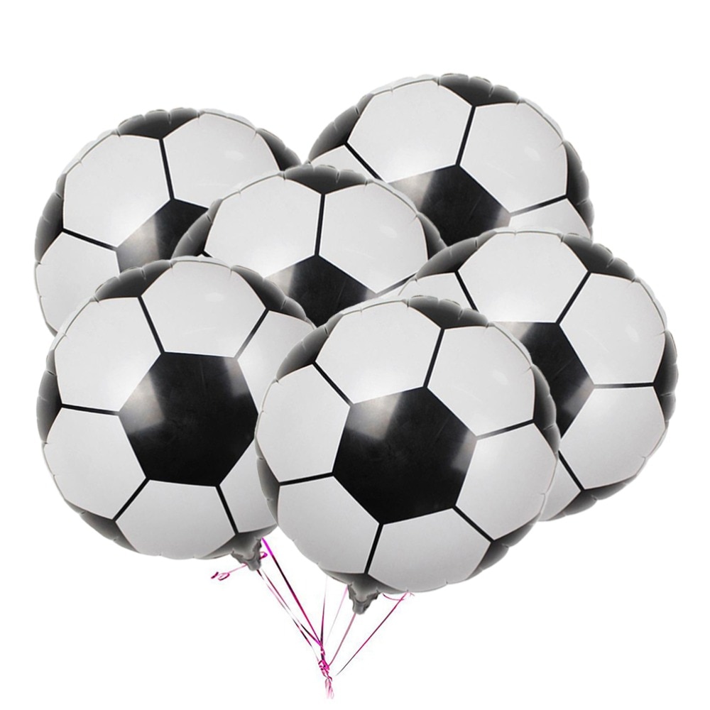 Metallic Foil Football Balloons (10pcs) Metallic Foil Football Balloons (10pcs)