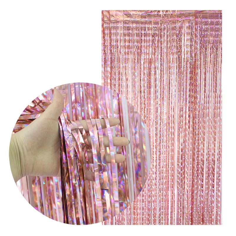 Metallic Party Foil Curtain Backdrop