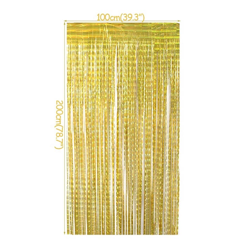 Metallic Party Foil Curtain Backdrop Metallic Party Foil Curtain Backdrop