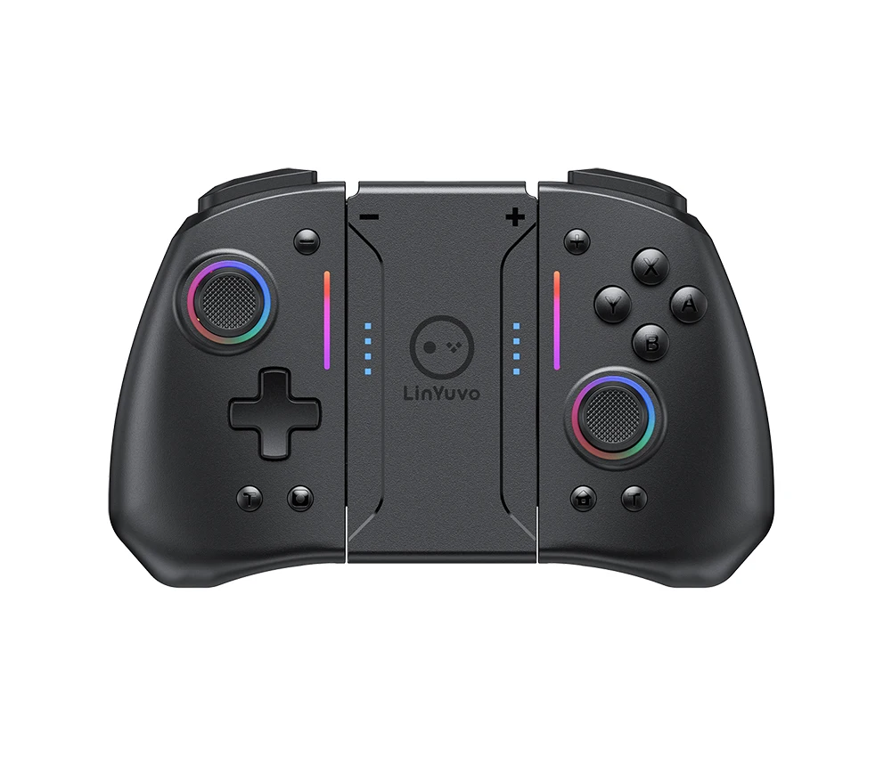 Meteor Light Wireless Joy-pad with 8 Color RGB Lights for Switch/Lite/OLED, with Programmable,Turbo Vibration Meteor Light Wireless Joy-pad with 8 Color RGB Lights for Switch/Lite/OLED, with Programmable,Turbo Vibration