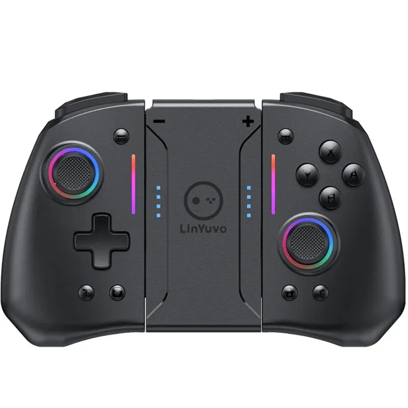 Meteor Light Wireless Joy-pad with 8 Color RGB Lights for Switch/Lite/OLED with ProgrammableTurbo Vibration Meteor Light Wireless Joy-pad with 8 Color RGB Lights for Switch/Lite/OLED with ProgrammableTurbo Vibration