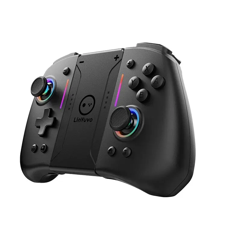 Meteor Light Wireless Joy-pad with 8 Color RGB Lights for Switch/Lite/OLED with ProgrammableTurbo Vibration Meteor Light Wireless Joy-pad with 8 Color RGB Lights for Switch/Lite/OLED with ProgrammableTurbo Vibration