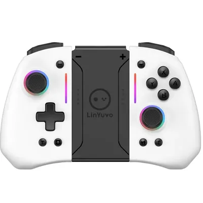Meteor Light Wireless Joy-pad with 8 Color RGB Lights for Switch/Lite/OLED with ProgrammableTurbo Vibration Meteor Light Wireless Joy-pad with 8 Color RGB Lights for Switch/Lite/OLED with ProgrammableTurbo Vibration