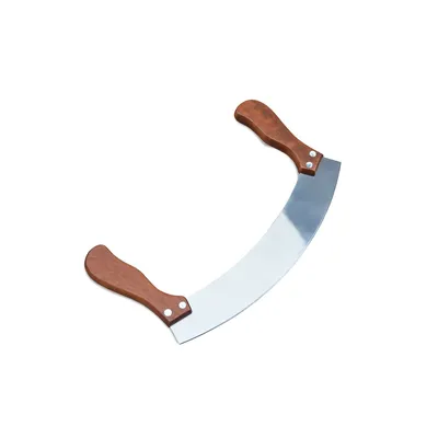 Mezzaluna Knife Rocking Pizza Cutter Mezzaluna Knife Rocking Pizza Cutter