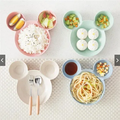 Mickey Mouse Plate Cute Tableware