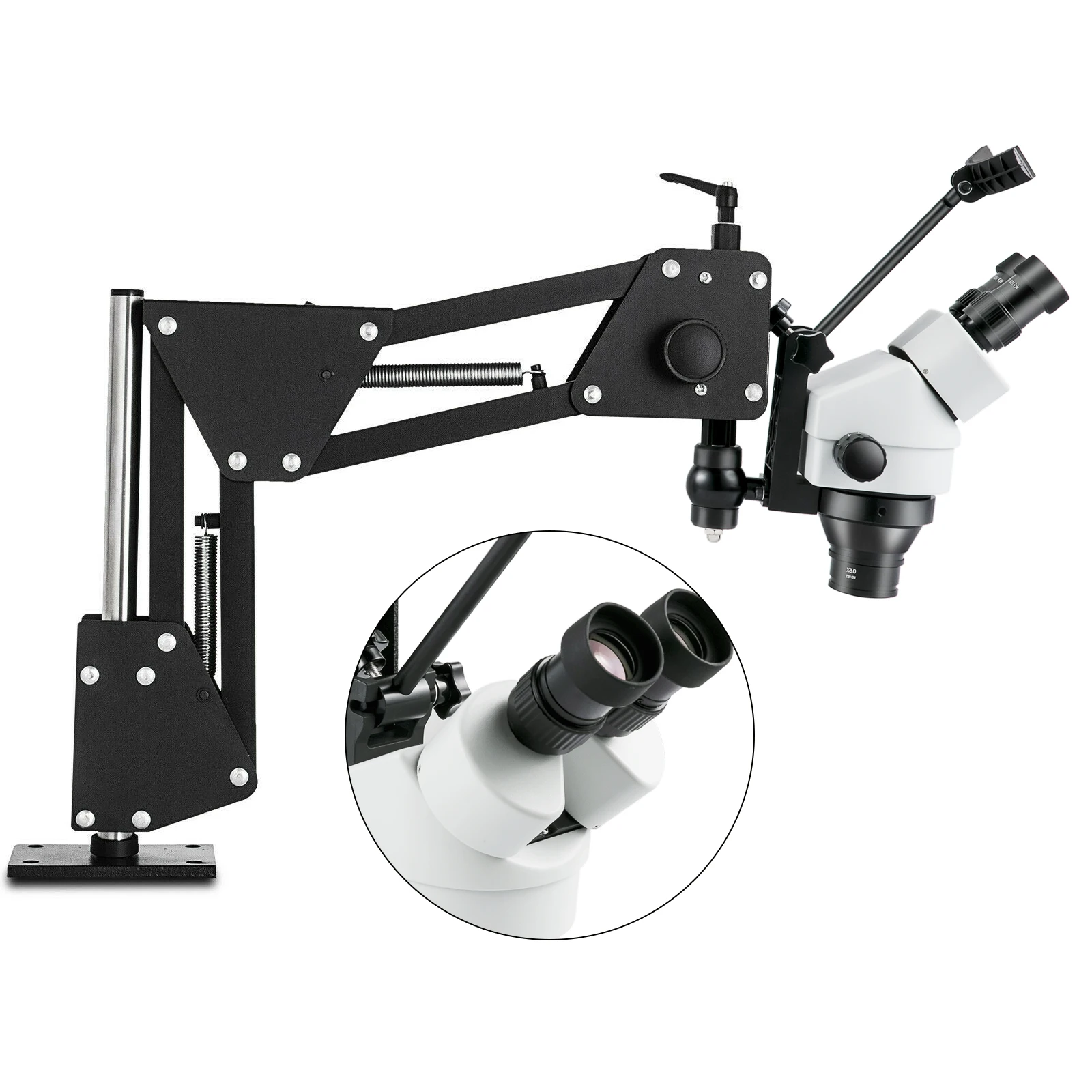 Micro Inlaid Mirror Multi-directional Micro-setting Microscope Jewelry Tools 0.7X-4.5X Super Clear Microscope Magnifier Micro Inlaid Mirror Multi-directional Micro-setting Microscope Jewelry Tools 0.7X-4.5X Super Clear Microscope Magnifier