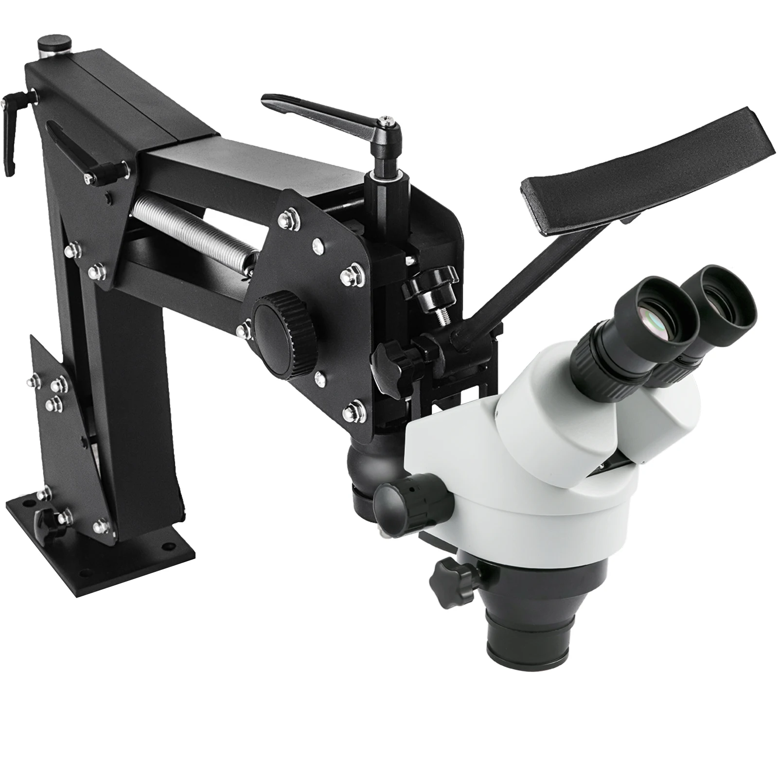 Micro Inlaid Mirror Multi-directional Micro-setting Microscope Jewelry Tools 0.7X-4.5X Super Clear Microscope Magnifier Micro Inlaid Mirror Multi-directional Micro-setting Microscope Jewelry Tools 0.7X-4.5X Super Clear Microscope Magnifier