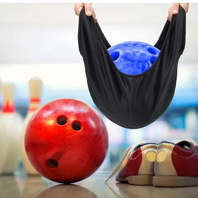Microfiber Bowling Ball See Saw Cleaning Bag Microfiber Bowling Ball See Saw Cleaning Bag