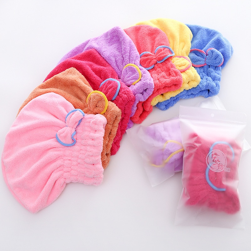 Microfiber Drying Hair Towel Cap Microfiber Drying Hair Towel Cap