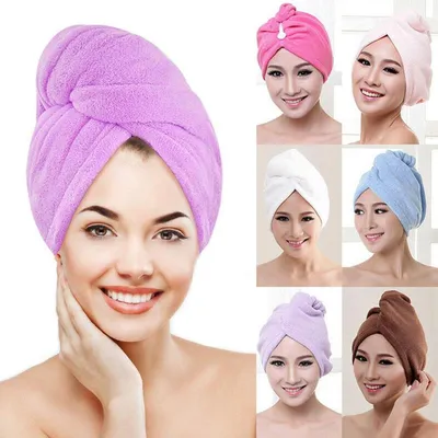 Microfiber Hair Drying Towel Cap Microfiber Hair Drying Towel Cap