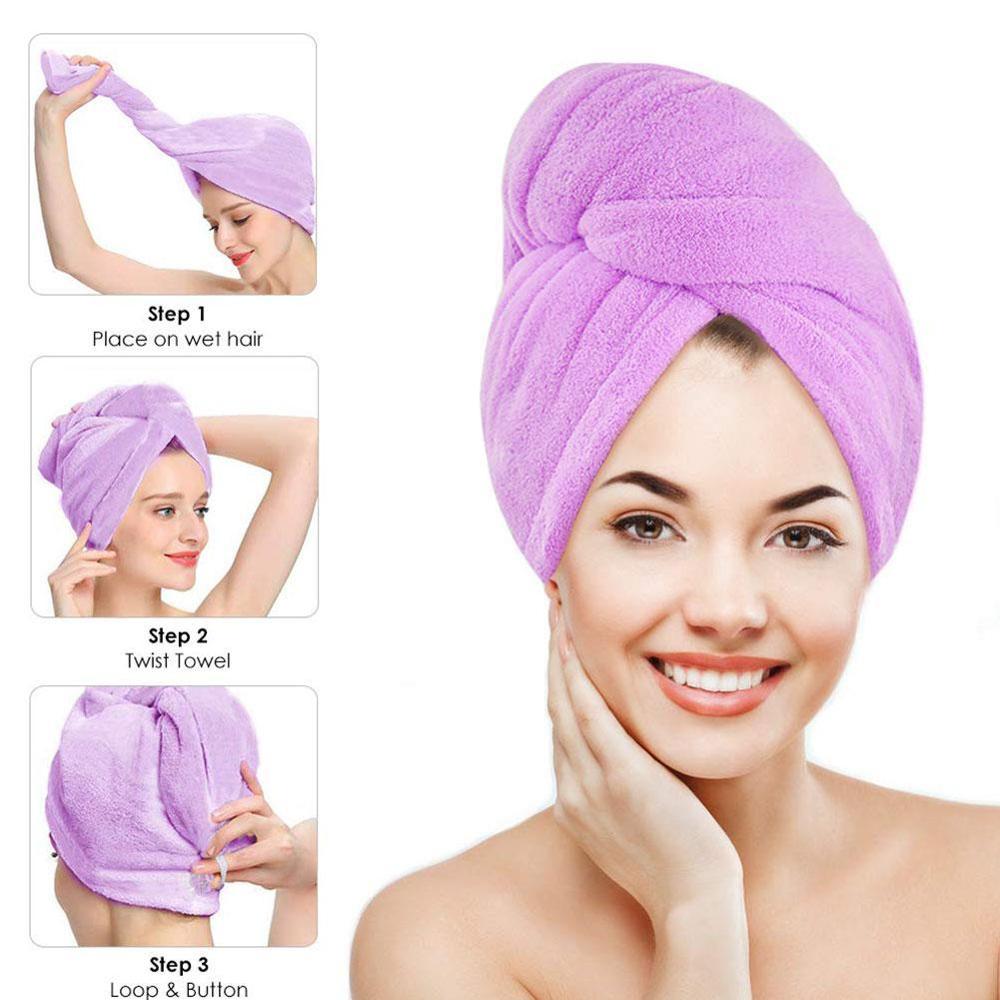 Microfiber Hair Drying Towel Cap Microfiber Hair Drying Towel Cap