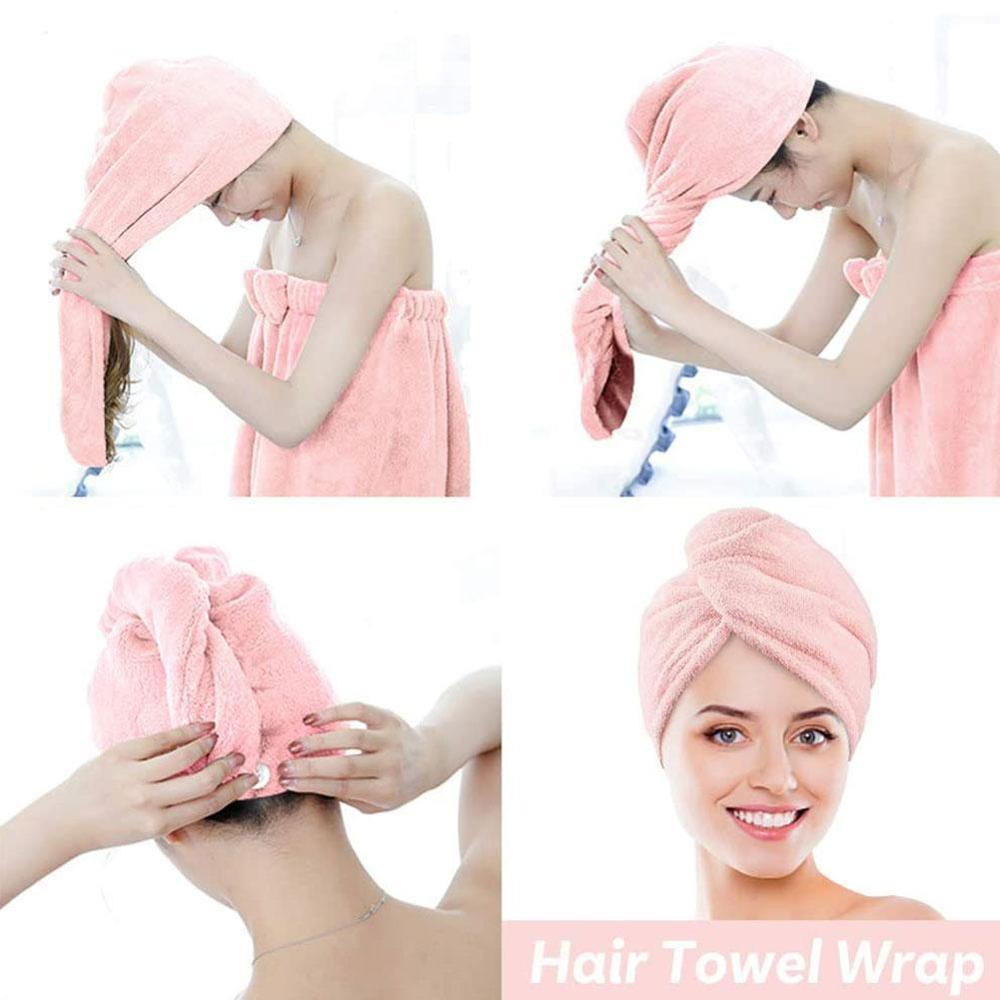 Microfiber Hair Drying Towel Cap Microfiber Hair Drying Towel Cap